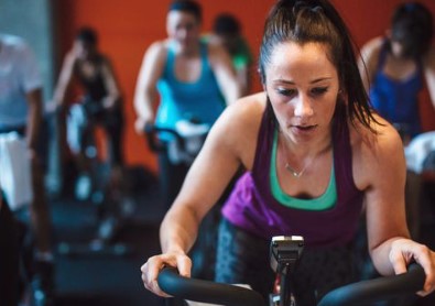 Spinning fiets training gewicht