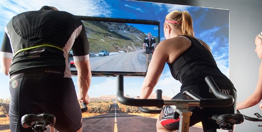 Virtueel fietsen spinning