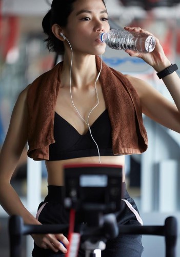 Water drinken spinningbike