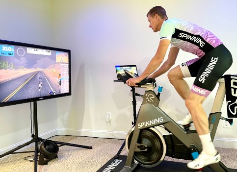Zwift interactieve spinning training