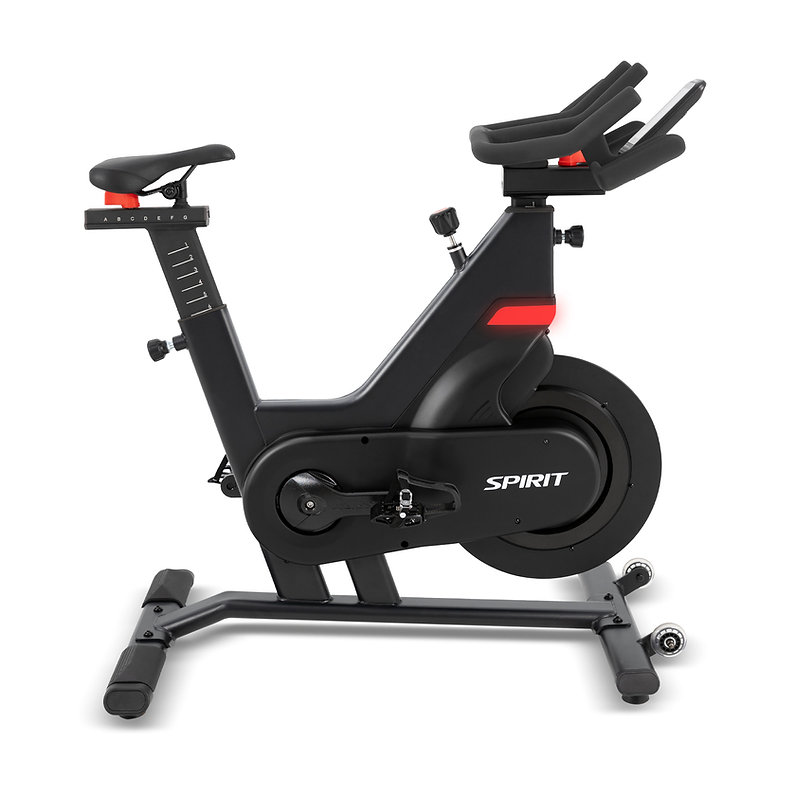 Spirit fitness indoorfiets met console en coachinglicht